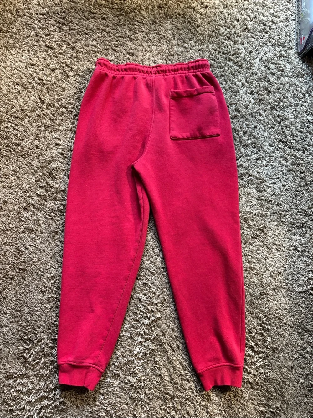Jordan Red Fleece Jogger Pants